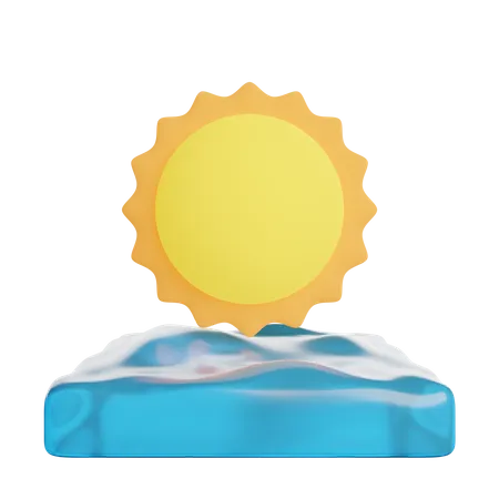 Nascer do sol  3D Icon