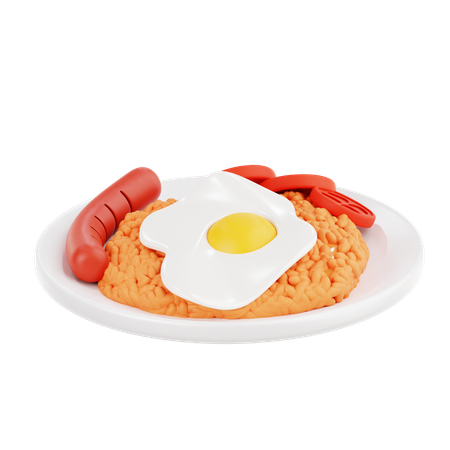 Nasi Goreng  3D Icon
