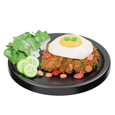 Nasi Goreng  3D Icon