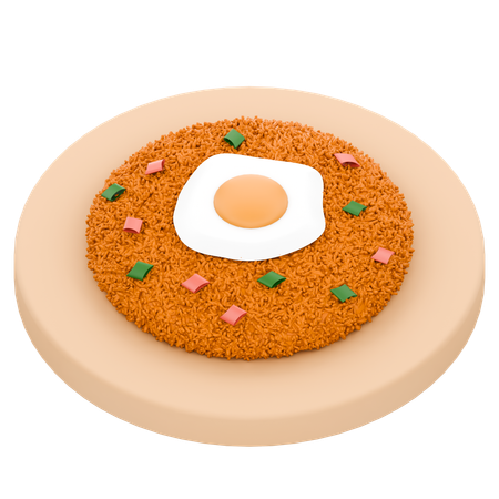 Nasi Goreng  3D Icon