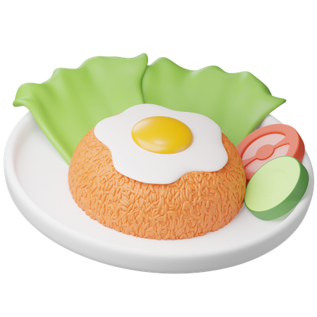 Nasi Goreng  3D Icon