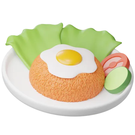 Nasi Goreng  3D Icon