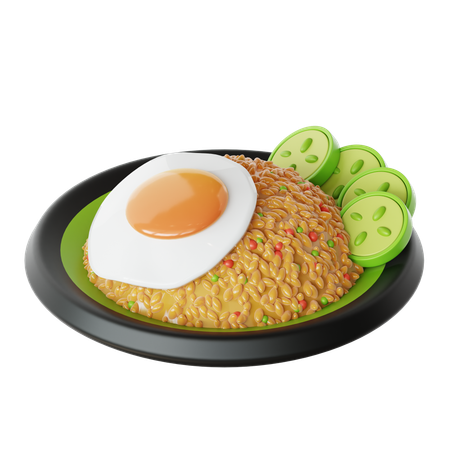 Nasi Goreng  3D Icon