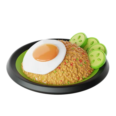 Nasi Goreng  3D Icon