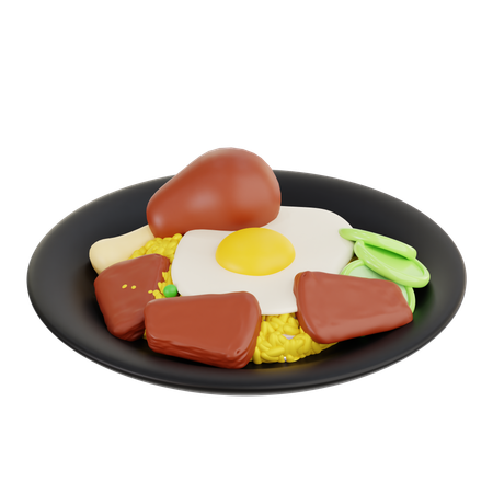 Nasi lemak  3D Icon