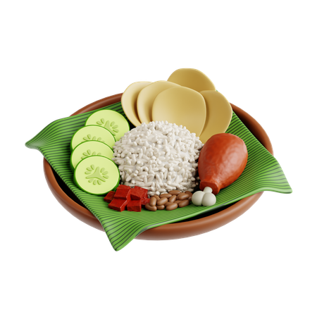 Nasi uduk  3D Icon