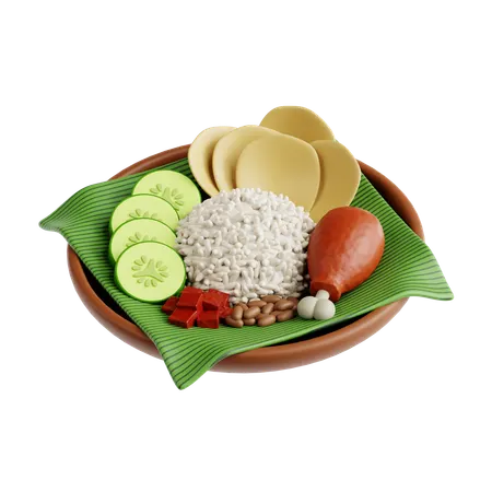 Nasi uduk  3D Icon