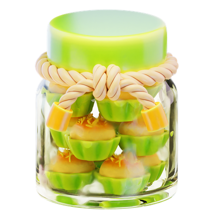 Nastar Cake in Jar  3D Icon