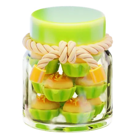 Nastar Cake in Jar  3D Icon