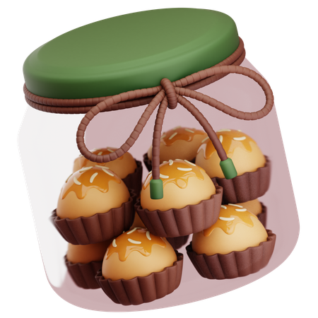 Nastar Cake Jar  3D Icon