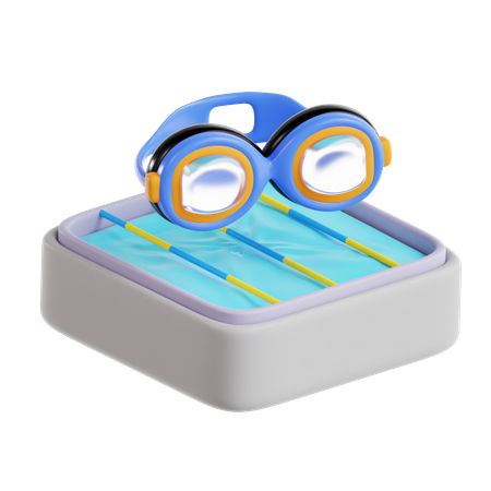 Natação  3D Icon