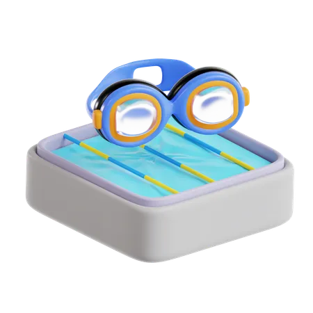 Natação  3D Icon