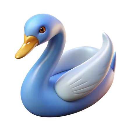 Natação de cisne  3D Icon