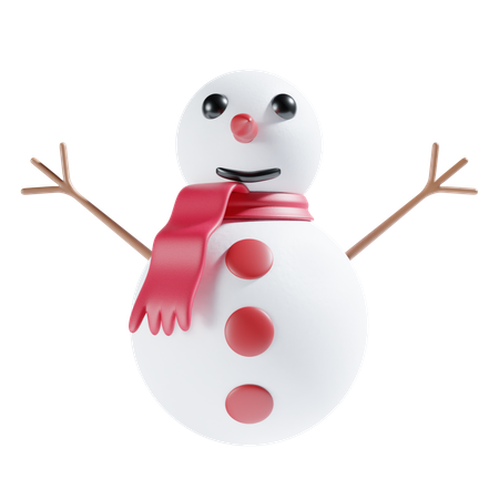 Boneco de neve de natal  3D Icon