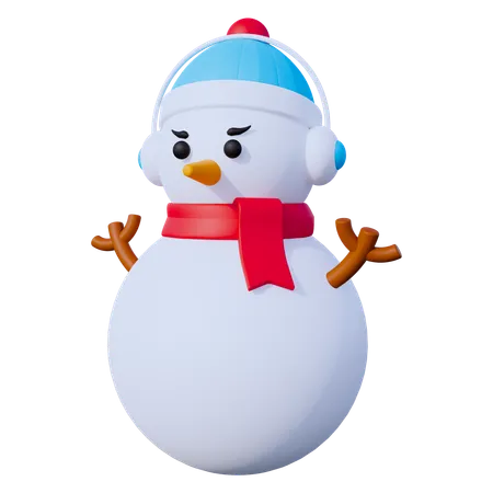 Boneco de neve de natal  3D Icon