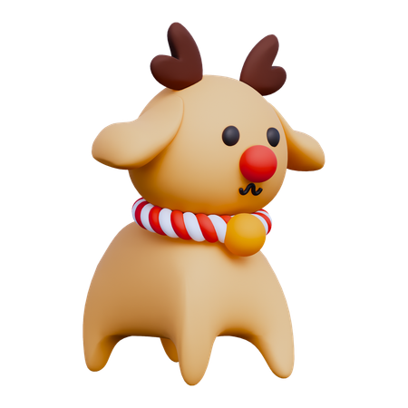 Cervo de natal  3D Icon