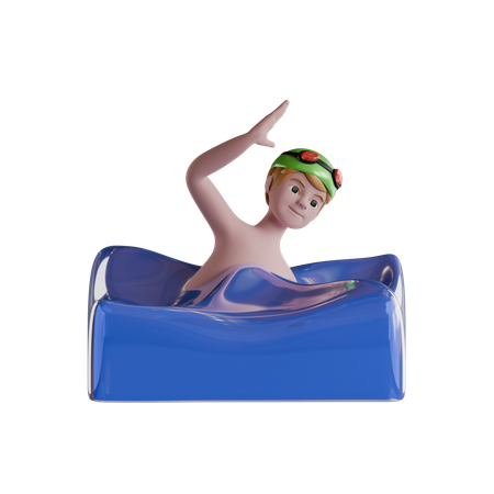 Natation  3D Icon