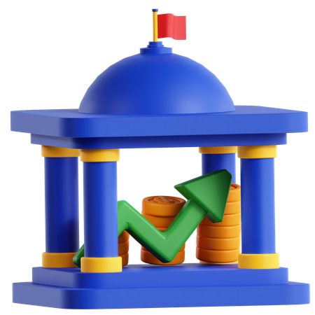 National Debt Chart  3D Icon