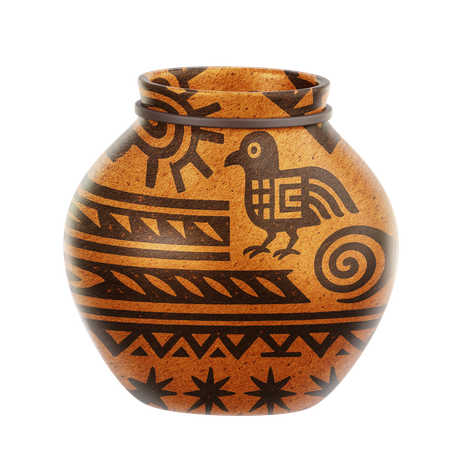 Native American Pottery  3D Icon