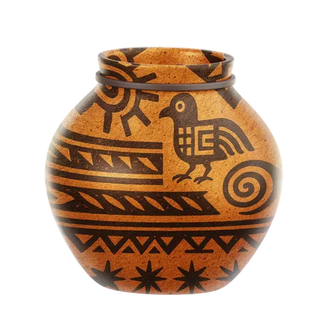 Native American Pottery  3D Icon