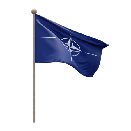 NATO Flagpole  3D Flag