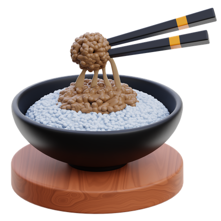 Natto  3D Icon