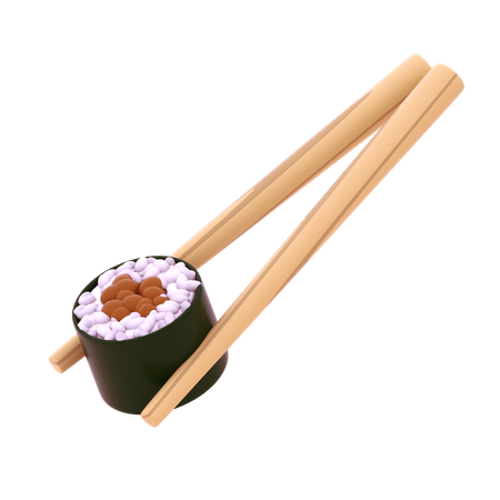 Natto Hosomaki em pauzinho  3D Icon