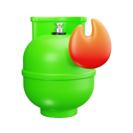 Natural gas flame  3D Icon