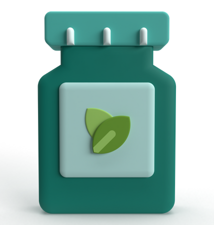 Natural Medicine  3D Icon