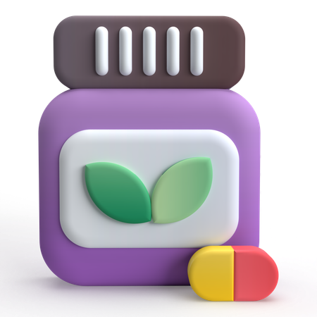 Natural Medicine  3D Icon