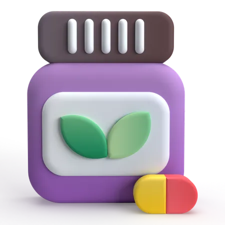 Natural Medicine  3D Icon