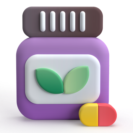 Natural Medicine  3D Icon