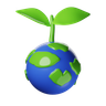 3d nature logo
