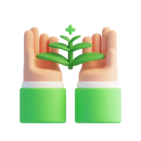 Nature care  3D Icon