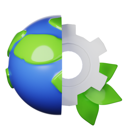 Nature Earth Process  3D Icon