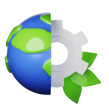 Nature Earth Process 3D Icon