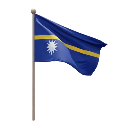 Mât de drapeau de Nauru  3D Flag