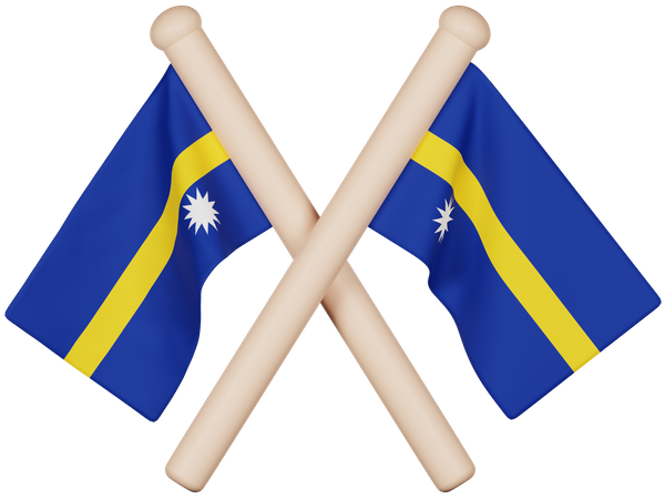 Nauru-Flagge  3D Icon