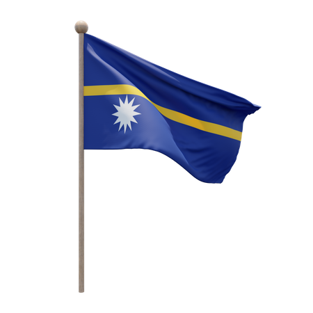 Nauru Flagpole  3D Icon