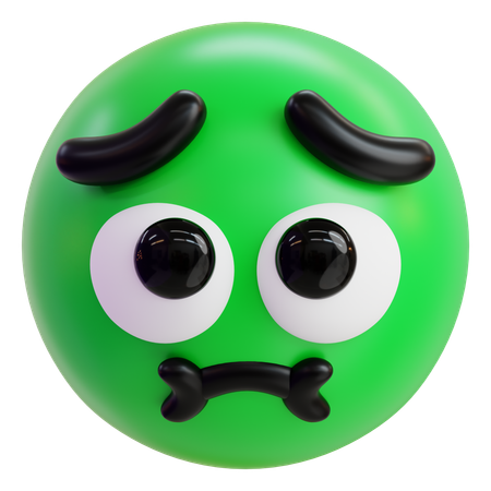 Emoji de náusea e vômito  3D Icon