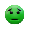 3d nauseated emoji logo