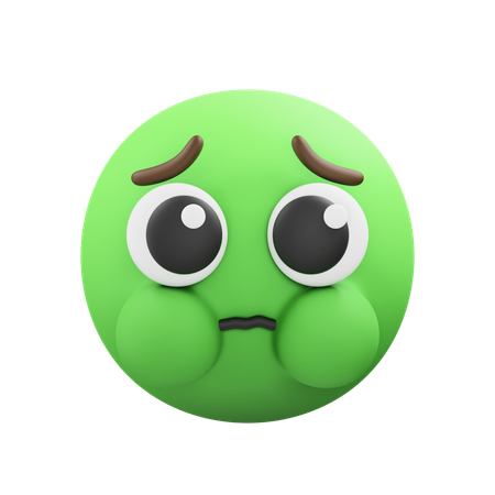 Nauseated emoji  3D Icon