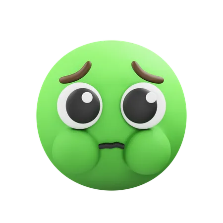 Nauseated emoji  3D Icon