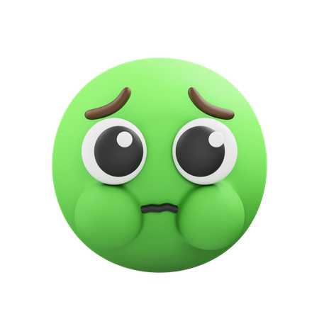 Nauseated emoji  3D Icon
