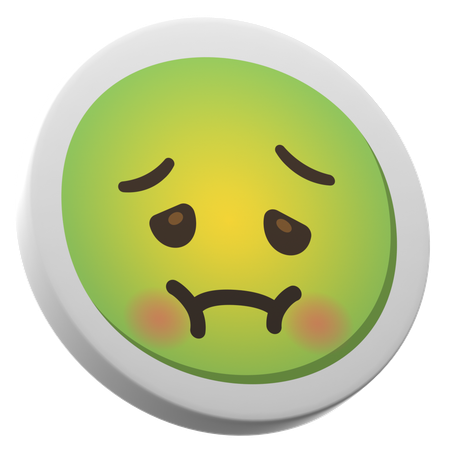 Nauseated Face  3D Icon