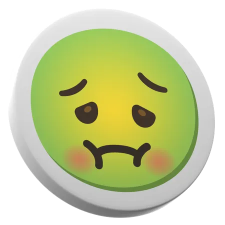 Nauseated Face  3D Icon