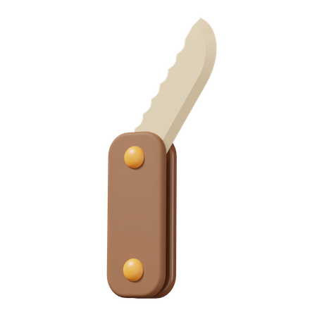 Cuchillo plegable  3D Icon