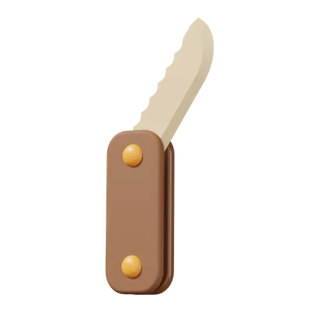 Cuchillo plegable  3D Icon