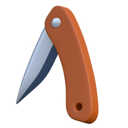 Cuchillo plegable  3D Icon