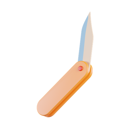 Cuchillo plegable  3D Icon